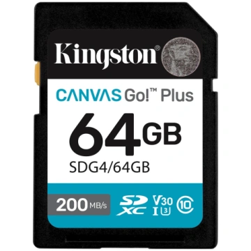 Karte Kingston Canvas Go! Plus (gen4) Sdxc 64 Gb C
