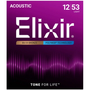Elixir 11050 Light (12-53) PW - acoustic guitar st
