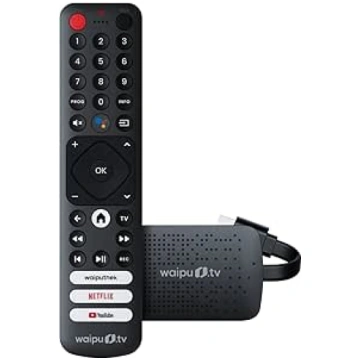 waipu.tv 4K Stick | Includes Remote Control with Q