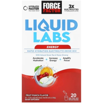 Force Factor, Liquid Labs™ Energy, Rapid Hydration