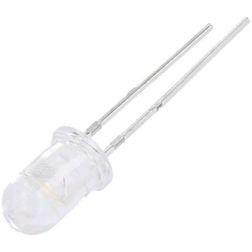 LED; white warm; 5mm; 3600÷7150mcd; 30°; Front: co