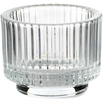 Striped candle holder Casolaro Hotellerie