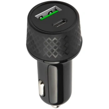 Forever LA-04 USB / USB-C auto lādētājs 45W