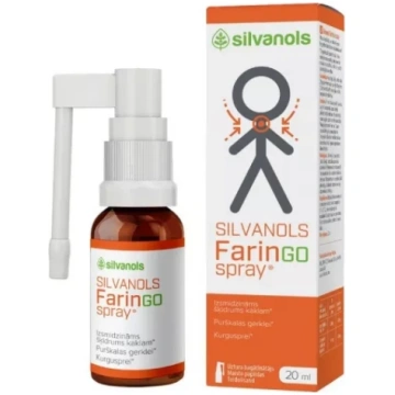 Silvanols faringospray sprejs, 20 ml