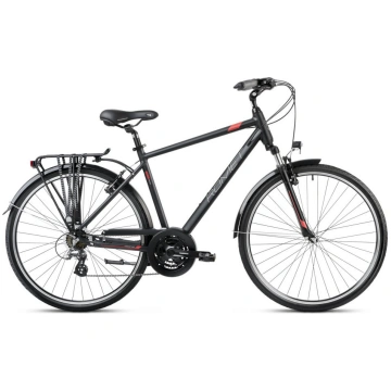 Tūrisma velosipēds Romet Wagant 1 2025, melns/sark