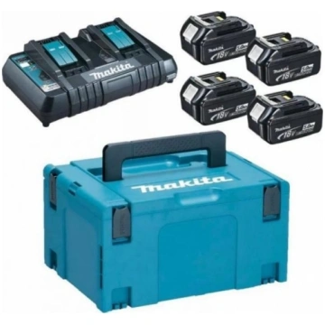 Makita POWER KIT 18V MAKPAC (4 gab BL1850+DC18RD) 