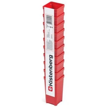 Container: cuvette | red | high | 50x50x97mm | 10p