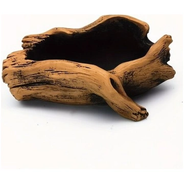 Rustisks betona koka celma sukulentu pods., Nr. 05