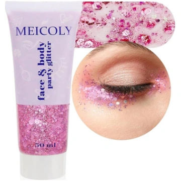 MEICOLY Pink Body Glitter Singer Koncerti Lovers H