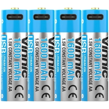 Vinnic Rechargeable akumulator AA USB Type-C 4pcs 