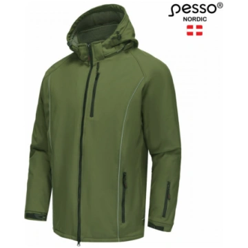 Ziemas jaka, M, PESSO, OTAVA_OG-M, softshell, zaļa