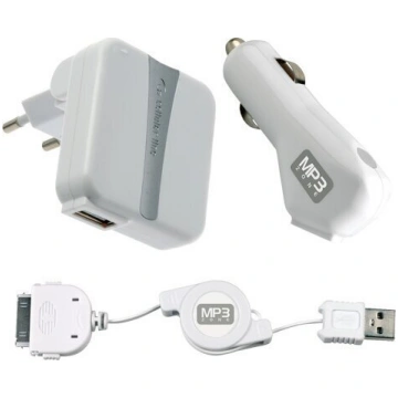 Mobilais iPod 3in1 USB lādētājs Cellularline