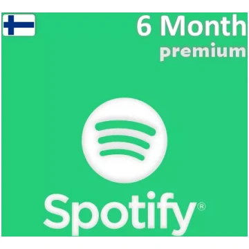 Spotify Premium dāvanu karte 6 mēnešiem (Somija)
