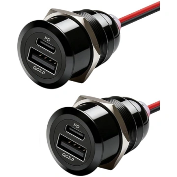 USB C kontaktligzda 12 V Motorhome lādētājs Alumin