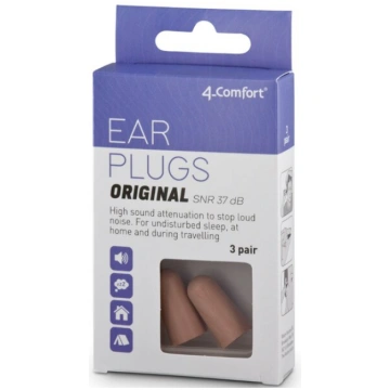 Ausu aizbāžņi 4-Comfort Original , 3 pāri