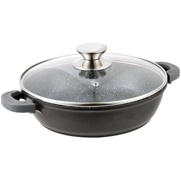Sautē panna diametrs 40 cm ar stikla vāku Servēšan