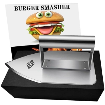 Smash Burger Press, nerūsējošā tērauda burgeru sma