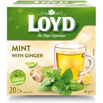 Tēja Loyd Piparmētra un Ingvers 20 maisiņi x 2 g -