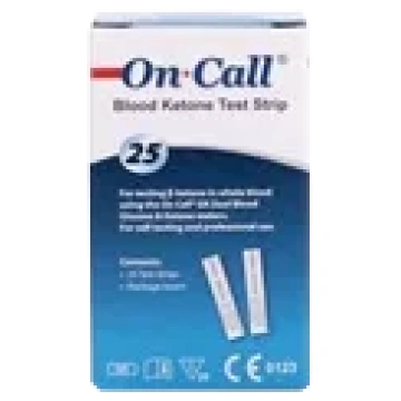 ON-CALL Blood Ketone testa strēmeles, 26 gab