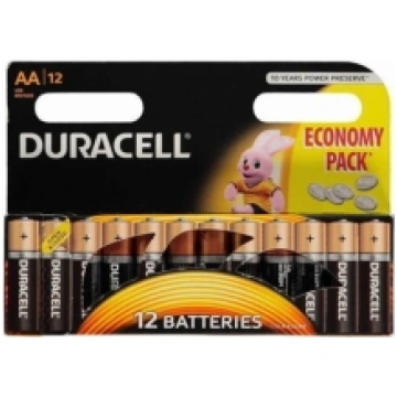 Duracell LR6 AA Batteries - 12 Pack (5000394203334