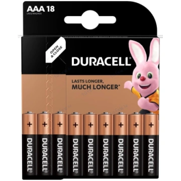 Baterijas DURACELL AAA, LR03 18 gab