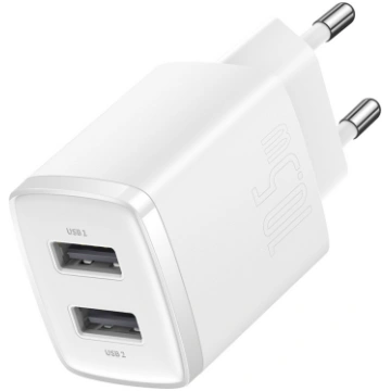 Telefona lādētājs Baseus Compact Charger 2U, 2 x U