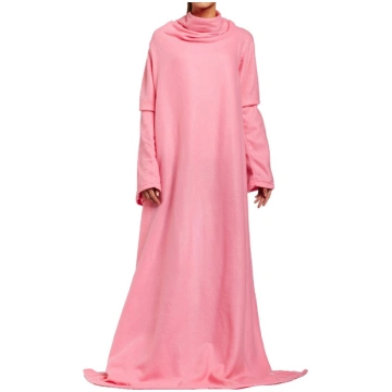 Flīsa sega ar piedurknēm Snuggie, rozā - blanket w