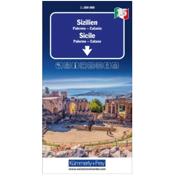 Kümmerly+Frey Regional-Strassenkarte 15 Sizilien 1