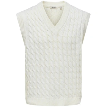 ONLY & SONS - Onskicker Life Rlx 3 Cable Vest Knit