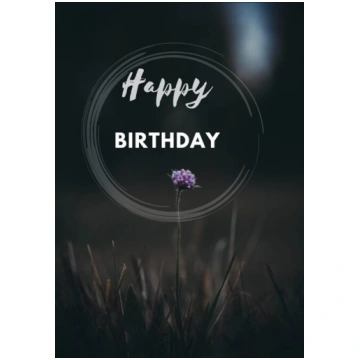 Apsveikuma kartiņa Happy dark Dāvana4U