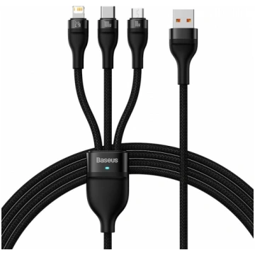 3in1 USB cable Baseus Flash Series, USB-C + micro 