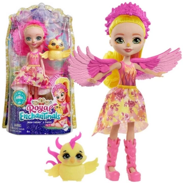 Lelle ar aksesuāriem Mattel Enchantimals Falcon Ph