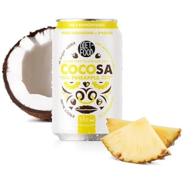 DIET-FOOD Cocosa kokosriekstu ūdens ar ananāsu sul