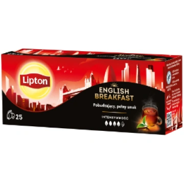 Tēja Lipton English breakfast melnā 25TM 45g