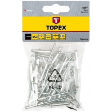 Kniedes Topex. 48x28 mm, 50 gab