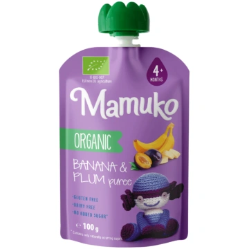 Mamuko BIO Banānu-Plūmju biezenis 100g