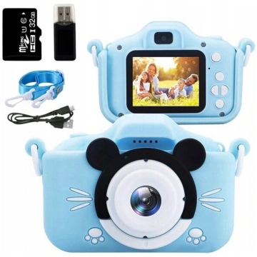 Digitālā fotokamera Digitālā kamera bērniem + 32GB
