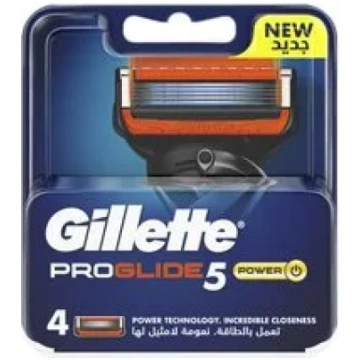 Skūšanās asmeņi Gillette Fusion ProGlide Power, 4 