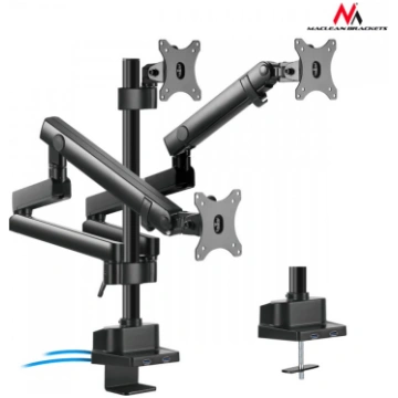 Maclean Triple Stand For 3 Monitor Screens MC-811