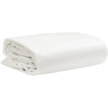 Brezenta pārklājs, balts, 5x8 m, 650 g/m²