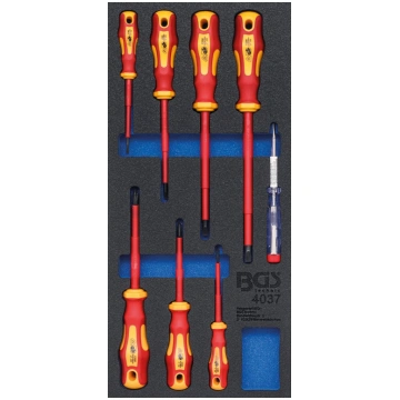 TOOL TRAY 1/3: VDE SCREWDRIVER SET | 8 PCS. (4037)