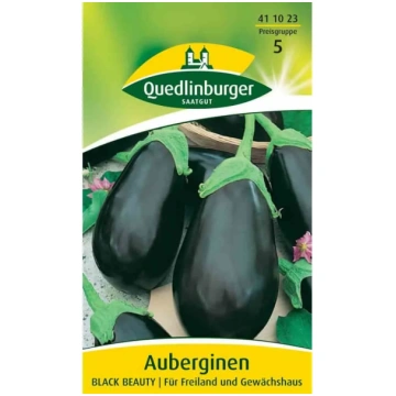 Baklažānu 'Black Beauty' sēklas: Audzē s