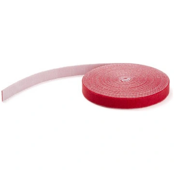 STARTECH HOOK AND LOOP ROLL 100FT. - RED - RESUABL
