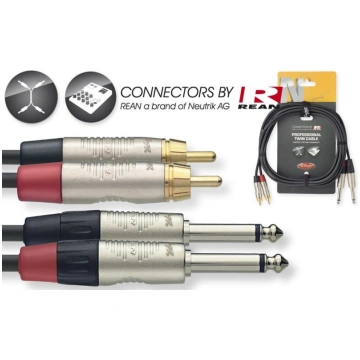 Stagg NTC6PCMR, Aux 6.3 mm/RCA, 6 m