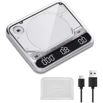 BOOKOO Kaffeewaage mit Timer, 0,1 g hochpräzise Es
