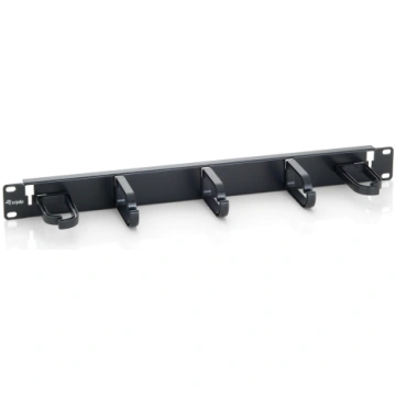 Equip 19" Rack Mount Cable Management Panel, Black