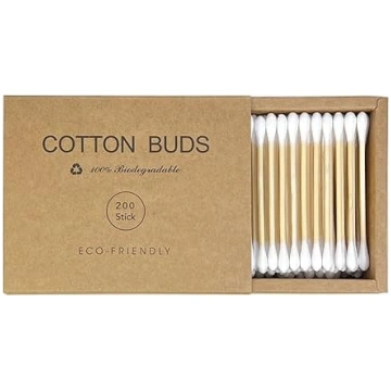 Bambusa kokvilnas pumpuri Biodegradable Double Tip