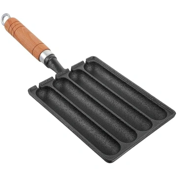 Čuguna desu pannas ar 4 nodalījumiem, piemērotas p