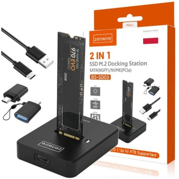 Ārējā cietā diska maciņš M2 NVME Pcie/SATA NGFF US