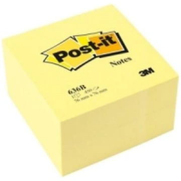 Post-it 636B viestilappukuutio 76 x 76 mm keltaine